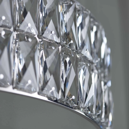 Lampa wisząca kryształowa chromowana 38cm 76513 z serii Verina - Endon Lighting