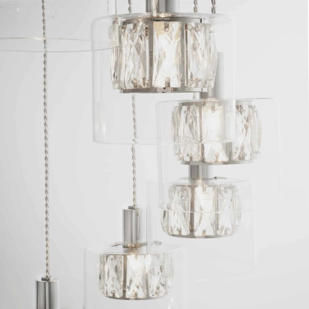 Lampa wisząca chromowana 12-punktowa 57cm 76518 z serii Verina - Endon Lighting