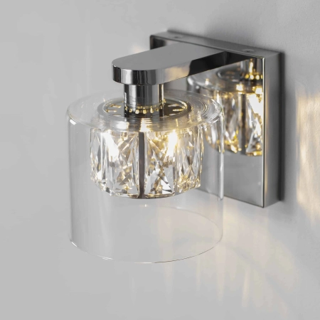 Kinkiet ścienny chromowany szklany 76521 z serii Verina - Endon Lighting