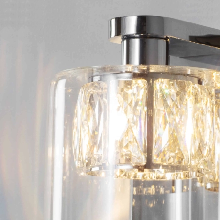 Kinkiet ścienny chromowany szklany 76521 z serii Verina - Endon Lighting