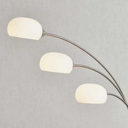 Lampa podłogowa metalowa srebrna 3-punktowa 76567 z serii Jaspa - Endon Lighting