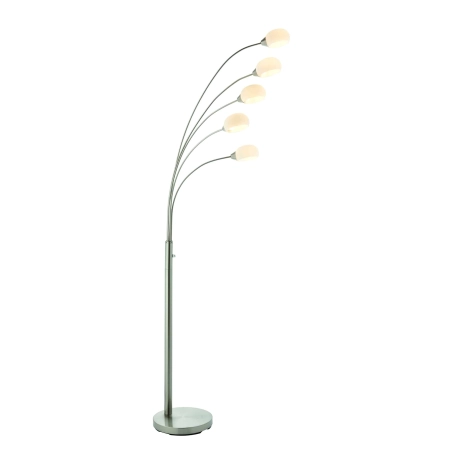 Lampa podłogowa metalowa srebrna 5-punktowa 76568 z serii JASPA - Endon Lighting
