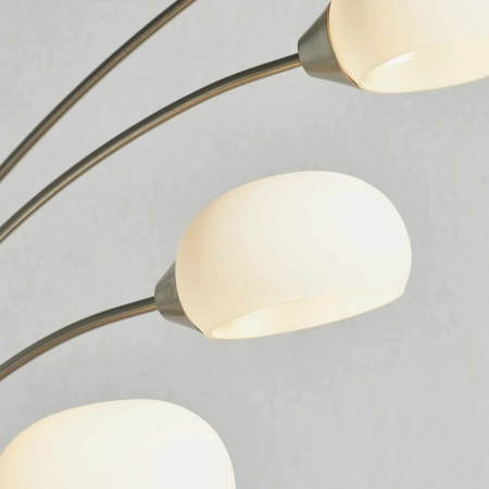 Lampa podłogowa metalowa srebrna 5-punktowa 76568 z serii JASPA - Endon Lighting