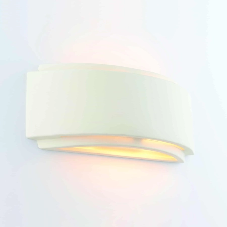 Kinkiet gipsowy biały półokrągły 76570 z serii GIANNA - Endon Lighting