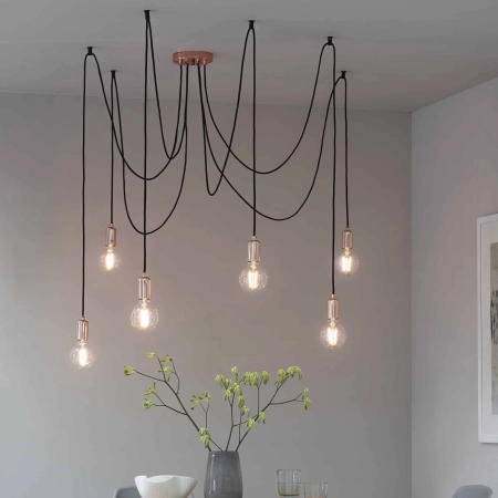 Lampa wisząca miedziana 6-punktowa 76580 z serii STUDIO - Endon Lighting