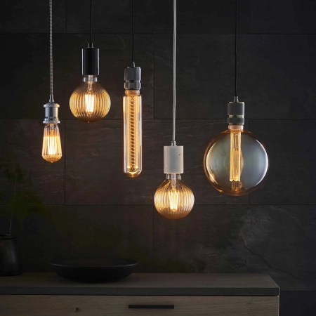 Lampa wisząca metalowa czarna 10cm 76586 z serii Urban - Endon Lighting