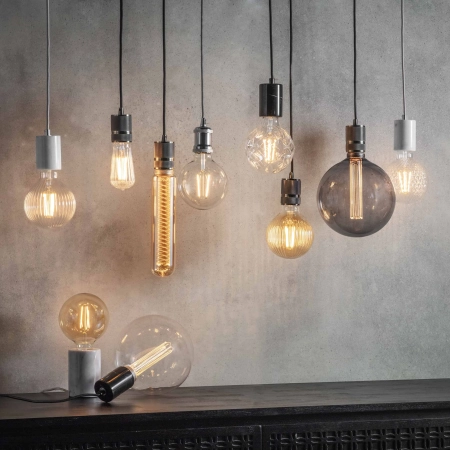 Lampa wisząca metalowa czarna 10cm 76586 z serii Urban - Endon Lighting