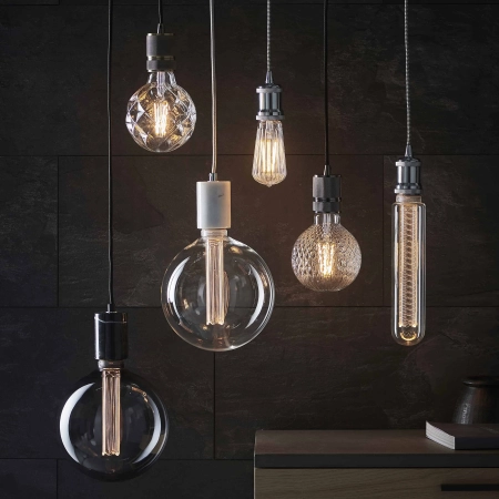 Lampa wisząca metalowa czarna 10cm 76586 z serii Urban - Endon Lighting