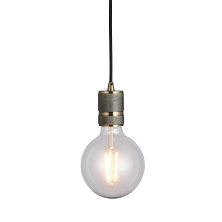Lampa wisząca mosiężna industrialna 1-punktowa 76587 z serii Urban - Endon Lighting