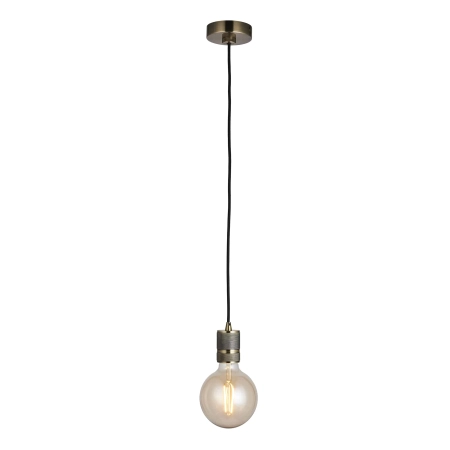 Lampa wisząca mosiężna industrialna 1-punktowa 76587 z serii Urban - Endon Lighting