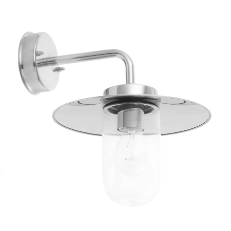 Kinkiet zewnętrzny chromowany szklany 33cm 76597 z serii Addison - Endon Lighting
