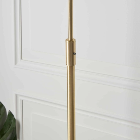 Lampa podłogowa złota łukowa z kulistym kloszem 76613 z serii Otto - Endon Lighting