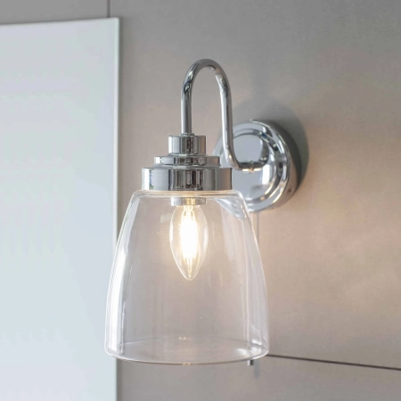 Kinkiet łazienkowy chromowany szklany 77088 z serii ASHBURY - Endon Lighting