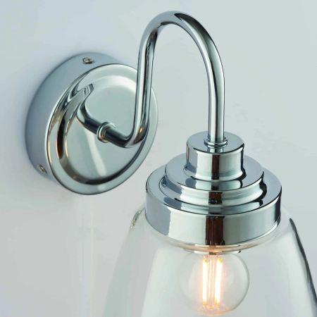 Kinkiet łazienkowy chromowany szklany 77088 z serii ASHBURY - Endon Lighting