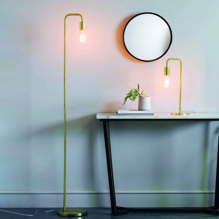 Lampa stołowa metalowa złota 45cm 77117 z serii RUBENS - Endon Lighting