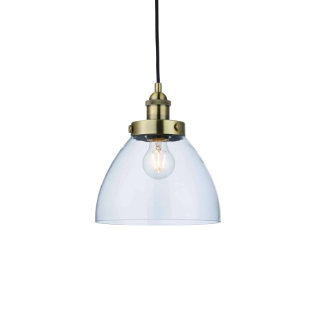 Lampa wisząca mosiężna szklana 1-punktowa 77272 z serii Hansen - Endon Lighting