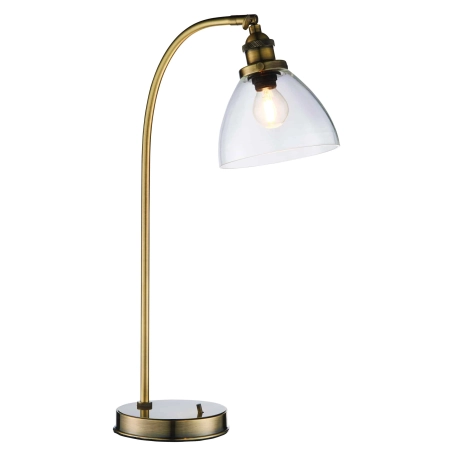 Lampa stołowa mosiężna ze szklanym kloszem 77859 z serii Hansen - Endon Lighting
