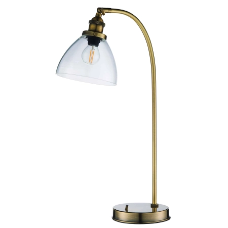 Lampa stołowa mosiężna ze szklanym kloszem 77859 z serii Hansen - Endon Lighting