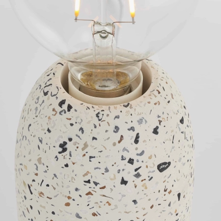 Lampa stołowa betonowa biała terrazzo 78181 - Endon Lighting