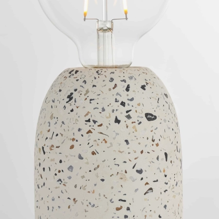 Lampa stołowa betonowa biała terrazzo 78181 - Endon Lighting