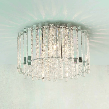 Plafon kryształowy okrągły 4-punktowy 78698 z serii Hanna - Endon Lighting