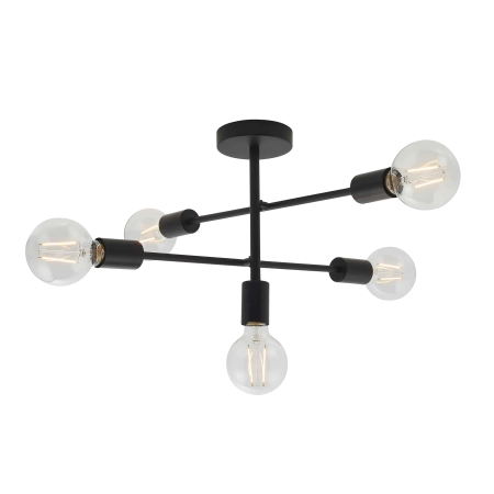 Lampa sufitowa czarna metalowa 5-punktowa 79502 z serii Studio - Endon Lighting
