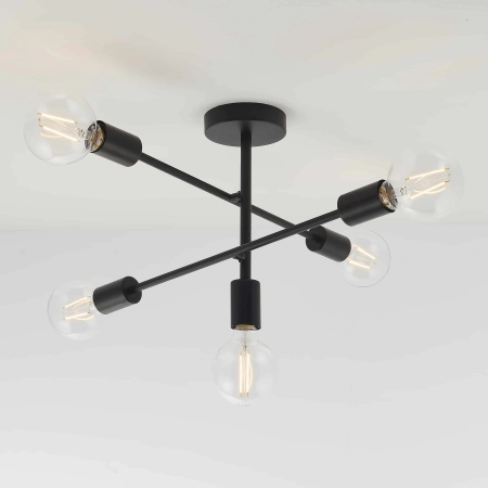 Lampa sufitowa czarna metalowa 5-punktowa 79502 z serii Studio - Endon Lighting