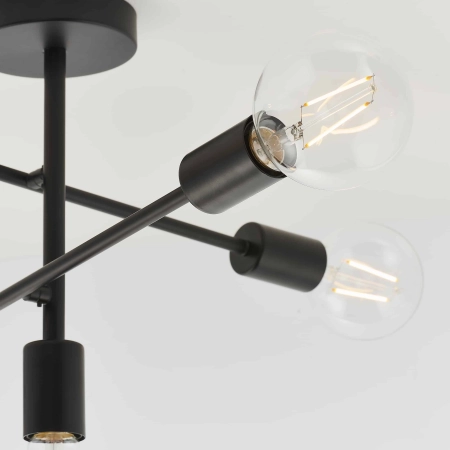 Lampa sufitowa czarna metalowa 5-punktowa 79502 z serii Studio - Endon Lighting