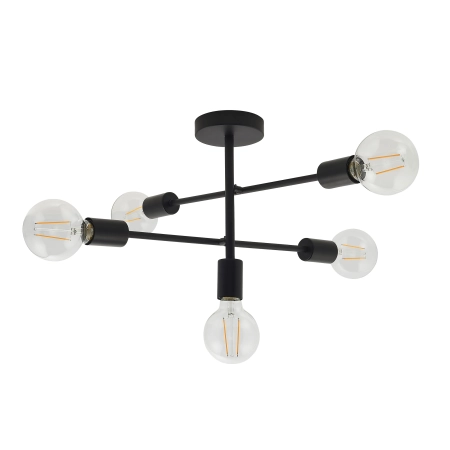 Lampa sufitowa czarna metalowa 5-punktowa 79502 z serii Studio - Endon Lighting
