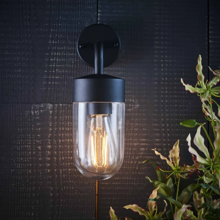 Kinkiet łazienkowy czarny metalowy IP44 30cm 79792 z serii North - Endon Lighting