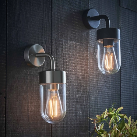 Kinkiet łazienkowy czarny metalowy IP44 30cm 79792 z serii North - Endon Lighting