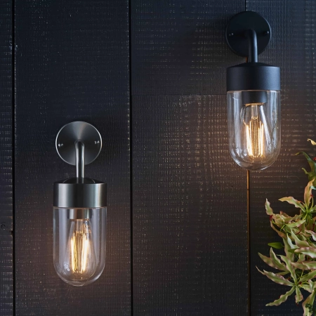Kinkiet łazienkowy czarny metalowy IP44 30cm 79792 z serii North - Endon Lighting