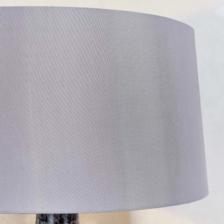 Lampa stołowa ceramiczna szaro-niebieska z abażurem 79842 z serii Ilsa - Endon Lighting