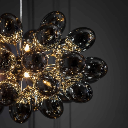 Lampa wisząca metalowa czarna 8-punktowa 72cm 80124 z serii Infinity - Endon Lighting