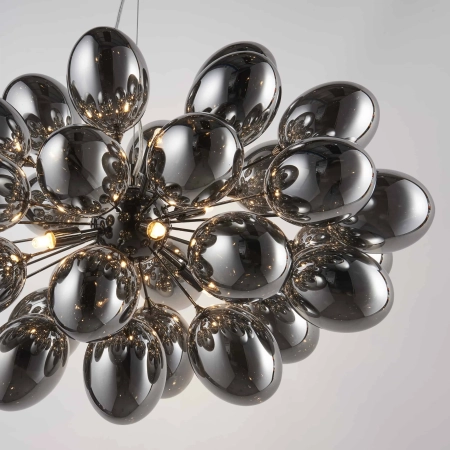 Lampa wisząca metalowa czarna 8-punktowa 72cm 80124 z serii Infinity - Endon Lighting