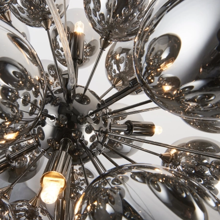Lampa wisząca metalowa czarna 8-punktowa 72cm 80124 z serii Infinity - Endon Lighting