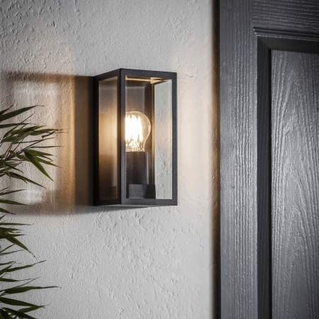 Kinkiet zewnętrzny czarny metalowy 23cm 80600 z serii Oxford - Endon Lighting