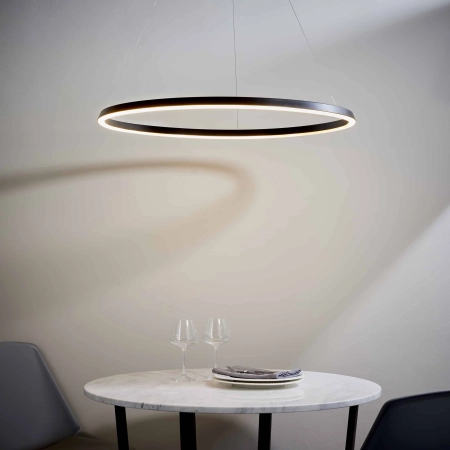 Lampa wisząca LED okrągła czarna 80cm 80628 z serii Staten - Endon Lighting
