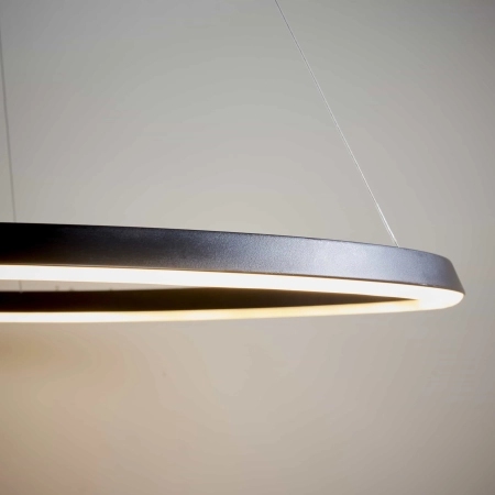 Lampa wisząca LED okrągła czarna 80cm 80628 z serii Staten - Endon Lighting
