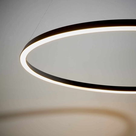 Lampa wisząca LED okrągła czarna 80cm 80628 z serii Staten - Endon Lighting