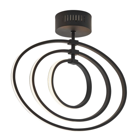 Plafon LED czarny metalowy okrągły 80682 z serii Avali - Endon Lighting