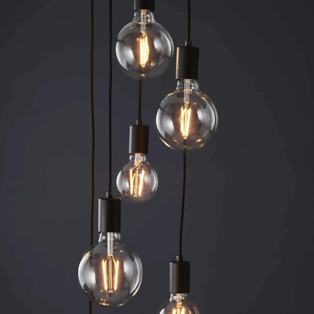 Lampa wisząca czarna metalowa 6-punktowa 81535 z serii Studio - Endon Lighting