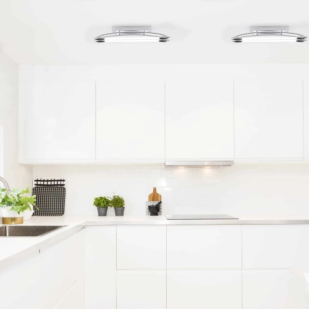 Lampa sufitowa chromowana podłużna 2-punktowa 81693 z serii Harper - Endon Lighting