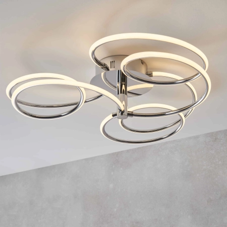 Plafon LED chromowany okrągły 60cm 81886 z serii Eterne - Endon Lighting