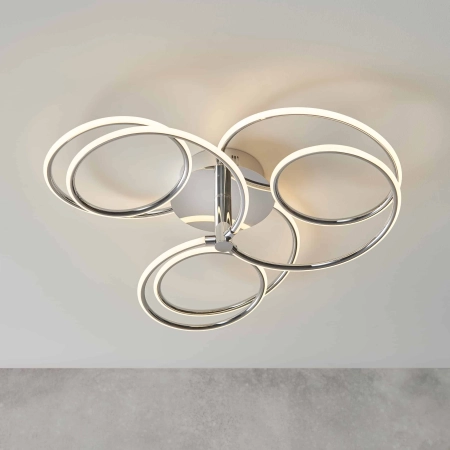 Plafon LED chromowany okrągły 60cm 81886 z serii Eterne - Endon Lighting