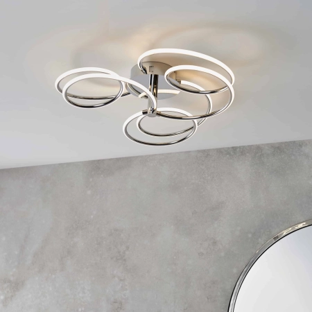 Plafon LED chromowany okrągły 60cm 81886 z serii Eterne - Endon Lighting