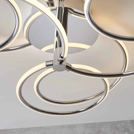 Plafon LED chromowany okrągły 60cm 81886 z serii Eterne - Endon Lighting