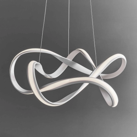 Lampa wisząca LED biała metalowa spiralna 63cm 81893 z serii SYNERGY - Endon Lighting