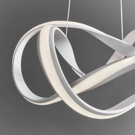 Lampa wisząca LED biała metalowa spiralna 63cm 81893 z serii SYNERGY - Endon Lighting