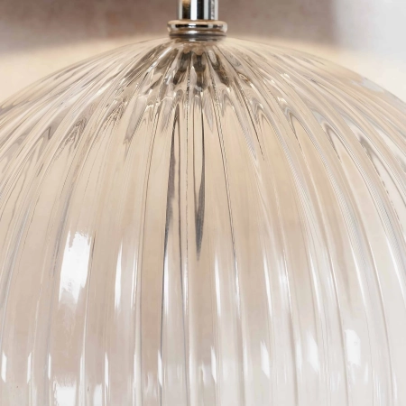 Podstawa lampy stołowej szklana prążkowana 34cm 81896 z serii Jemma - Endon Lighting